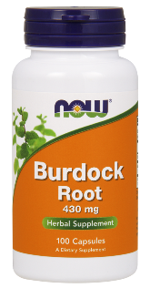 Burdock Root is described as a blood purifier. It has been found to detoxify heavy metals from the blood..